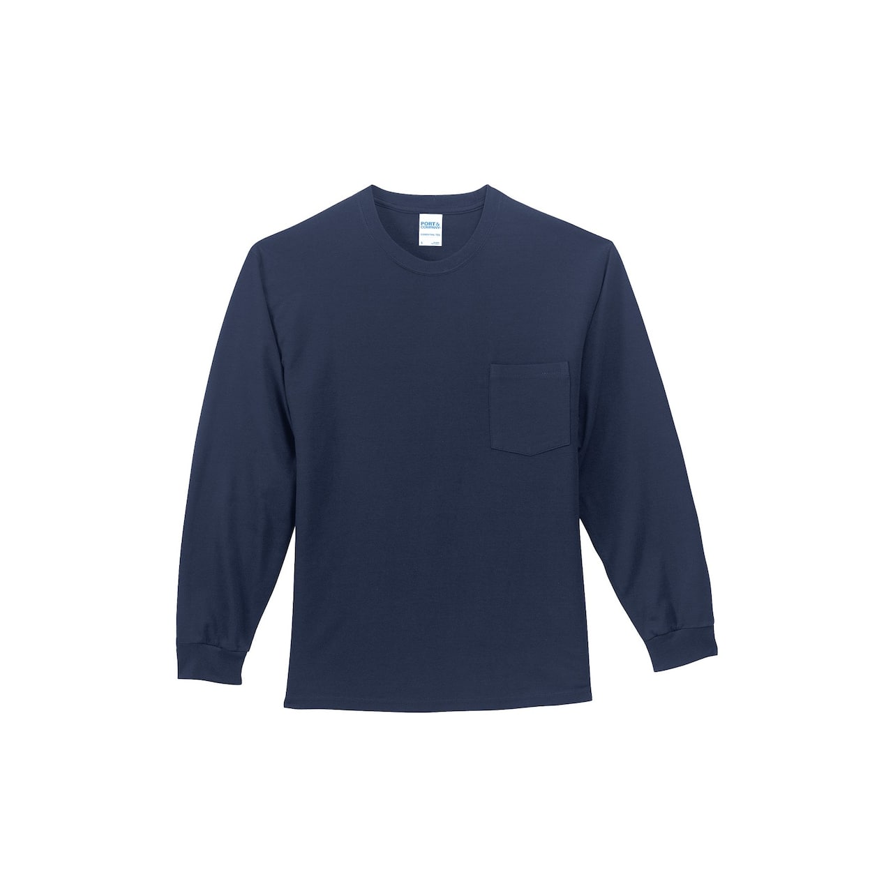 Port & Company® Long Sleeve Essential Pocket T-Shirt